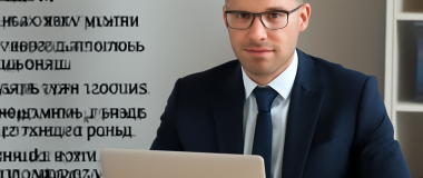 Портрет молодой женщины с длинными каштановыми волосами в солнечном поле с цветами и голубым небом на заднем плане.