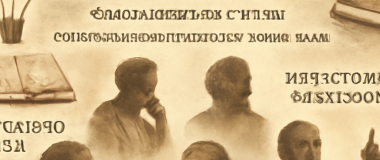 концептуальное изображение робота в футуристическом городе с неоновыми огнями и высокими зданиями вечером